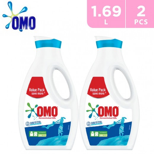 Omo Automatic Laundry Detergent Gel 2 x 1.69 L - delivered by Taw9eel Fast