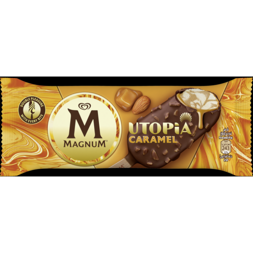 Magnum Double Utopia Caramel Ice Cream 85ml - delivered by Taw9eel Fast