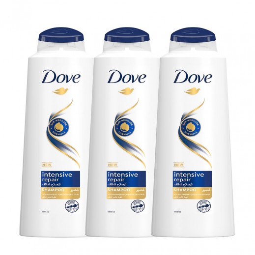 Dove Intensive Repair Shampoo 3 x 400 ml