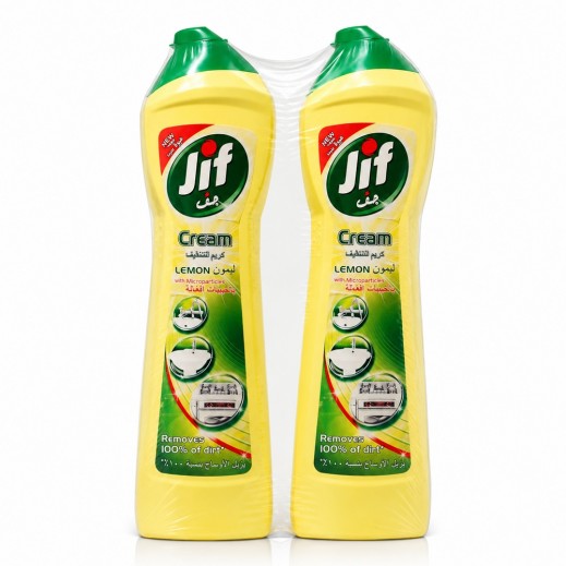 Jif Lemon Cleaning Cream 2 x 500ml - delivered by Taw9eel Fast
