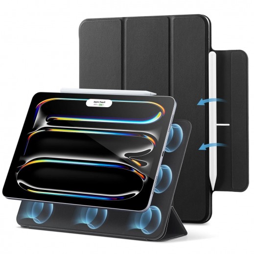 ESR Rebound Magnetic Case For iPad Pro 13 (2024) - Black - delivered by Taw9eel Fast