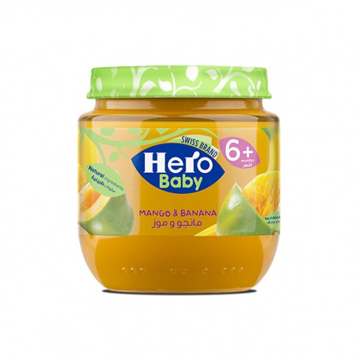 Hero Baby Food Jar - Mango Banana 125 g - delivered by Taw9eel Fast