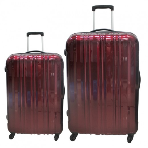 Diplomat Spinner Luggage Set Maroon توصيل
