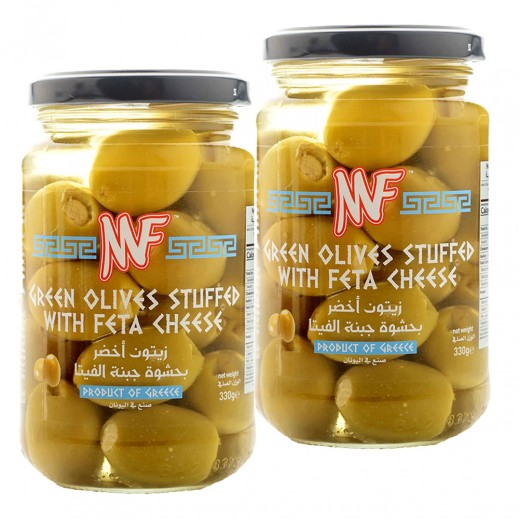 MF Green Olives Stuffed with Feta Cheese 2×330 g