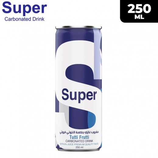 Super Tutti Frutti Carbonated Drink 250 ml - delivered by Taw9eel Fast