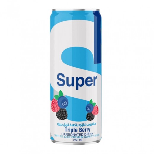 Super Triple Berry Carbonated Drink 250ml - delivered by Taw9eel Fast