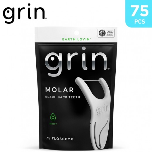 Grin Molar Floss With Handle   
