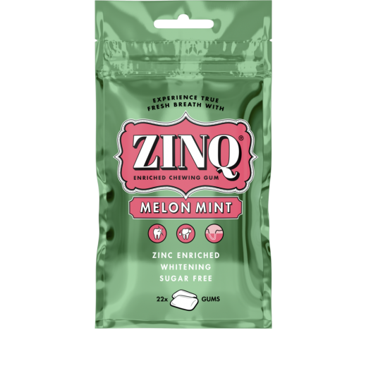 Zinq Melon Mint Chewing Gum 31.5g - delivered by Taw9eel Fast