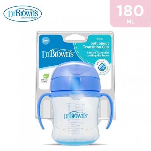 Dr. Brown's Soft Spout Transition Cup 6+ Months 180 ml - delivered by Taw9eel Fast