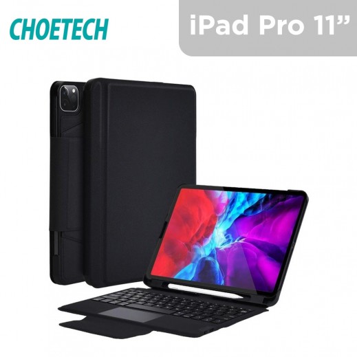 Choetech Wireless Keyboard Case for iPad Pro 11” (2018 & 2020) - English & Arabic  - delivered by Taw9eel Fast