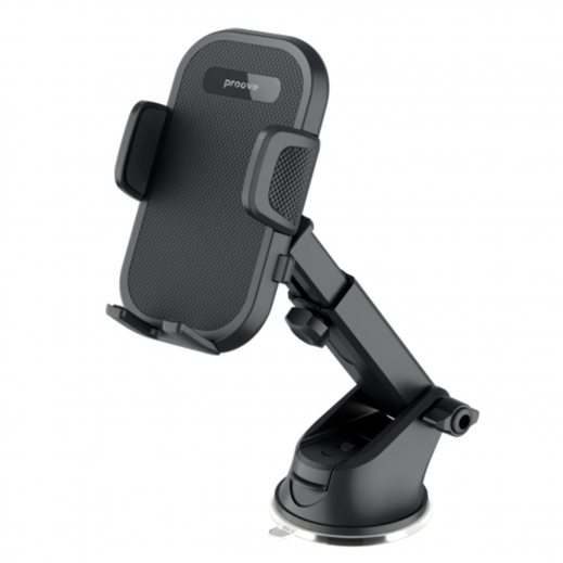 Proove Car Holder Longway Plaid Suction Type Car Mount -Black
