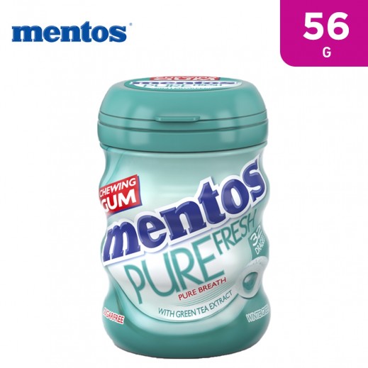 Mentos Sugar Free Pure Fresh Winter Green Chewing Gum 56 g - delivered by Taw9eel Fast