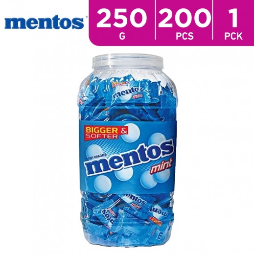 Mentos Mint Chewy Dragees 200's Candy 540 g - delivered by Taw9eel Fast
