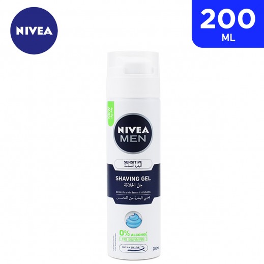 Nivea For Men Sensitive Shaving Gel 200 ml - delivered by Taw9eel Fast