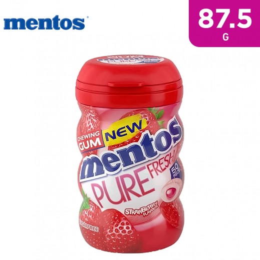 Mentos Pure Fresh Starwberry Flavour Chewing Gum 87.5 g - delivered by Taw9eel Fast