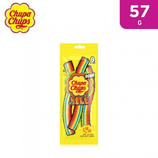 Chupa Chups Extruded Soft & Chewy Sour Belt 57 g - delivered by Taw9eel Fast