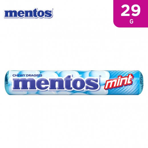 Mentos Mint Chewy Dragees Candy 29 g - delivered by Taw9eel Fast