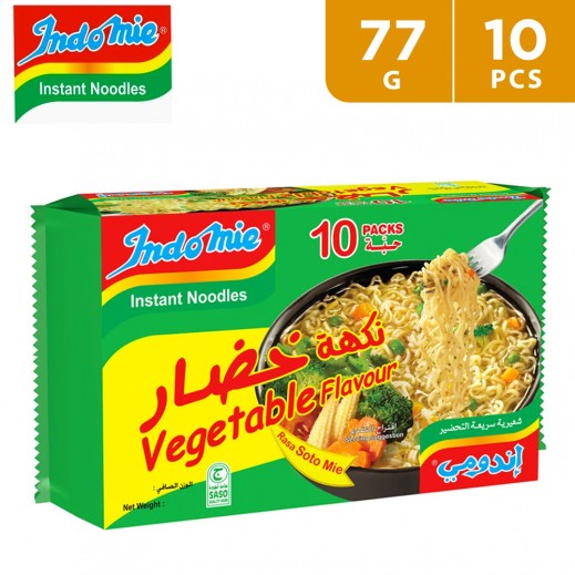 Indomie Vegetable Noodles 10 x 77 g (New) - delivered by Taw9eel Fast