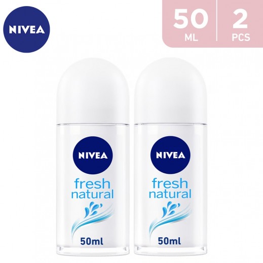 Nivea Fresh natural For Women Deo Roll-On 2 x 50 ml