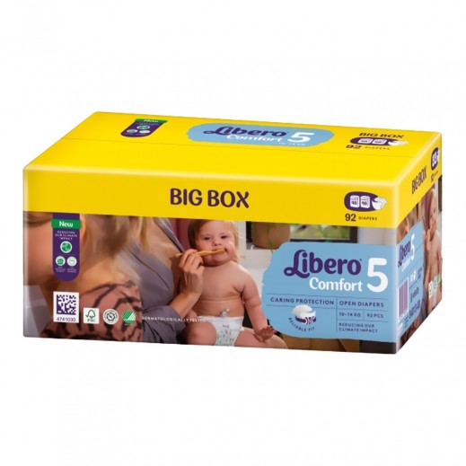 Libero Comfort Size 5 Diapers 10-14 kg 2 x 46 Pcs