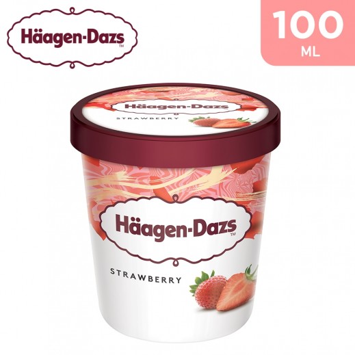 Haagen-Dazs Strawberry Ice Cream -100 ml - delivered by Taw9eel Fast