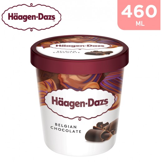 Haagen-Dazs Belgian Chocolate Ice Cream - 460 ml - delivered by Taw9eel Fast