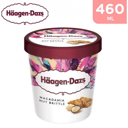 Haagen-Dazs Macadamia Crispy Ice Cream - 460 ml - delivered by Taw9eel Fast