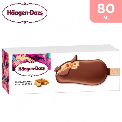 Haagen-Dazs Ice Cream Chocolate and Macadamia Nut Stick - 80 ml - delivered by Taw9eel Fast