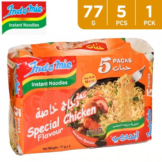 Indomie Special Chicken Noodles 5 x 77 g (new) - delivered by Taw9eel Fast
