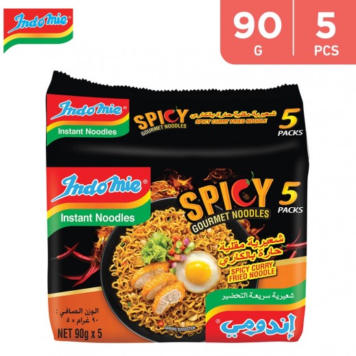 Indomie Spicy Curry Fried Noodles 5 x 90 g - delivered by Taw9eel Fast