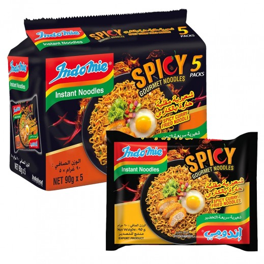Indomie Spicy Curry Fried Noodles 5 x 90 g