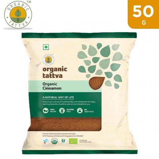 Organic Tattva Organic Cinnamon 50 g - delivered by Taw9eel Fast