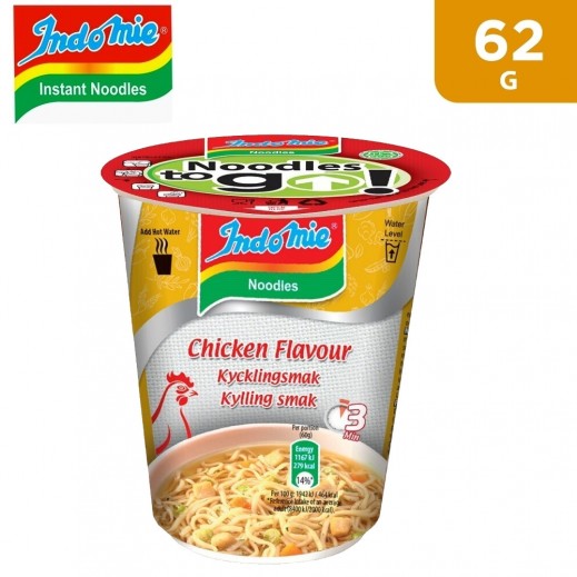 Indomie Chicken-Flavored Noodles Cup (62 g) - delivered by Taw9eel Fast