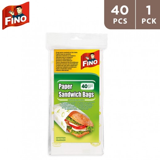 Fino Paper Sandwich Bags 40 Pieces - delivered by Taw9eel Fast