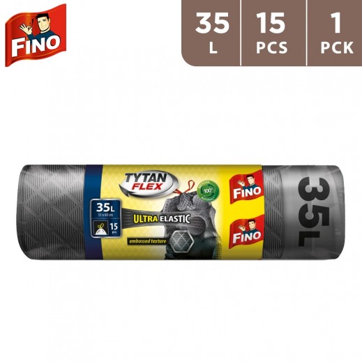 Fino Draw Tape Tytan Garbage Bag 35 L (15 Pieces) - delivered by Taw9eel Fast