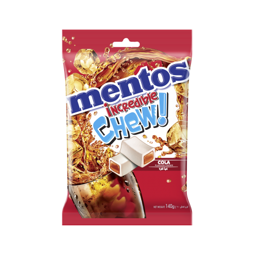 Mentos Incredible Chew! Cola Flavour Chewy Candy 140 g - delivered by Taw9eel Fast