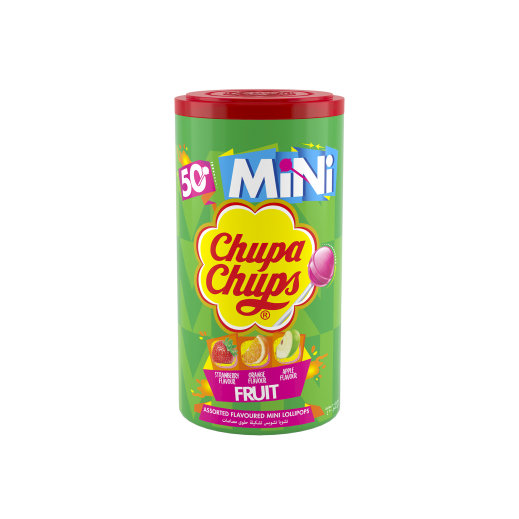 Chupa Chups Assorted Flavoured Mini Lollipops Tube 50 Pcs 300 g - delivered by Taw9eel Fast