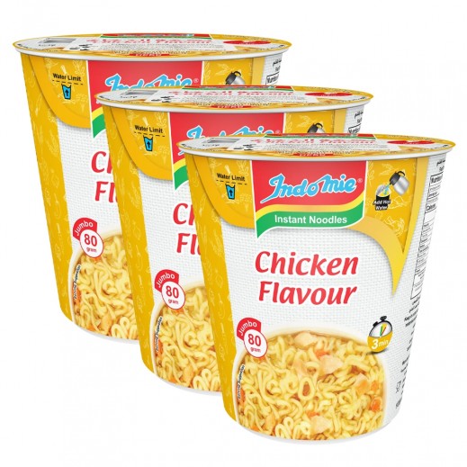 Indomie Chicken Flavour Noodles Cup 3 × 80g