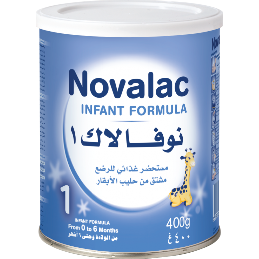 Novalac 1 Infant formula 400 g 0-6 months - delivered by Taw9eel Fast