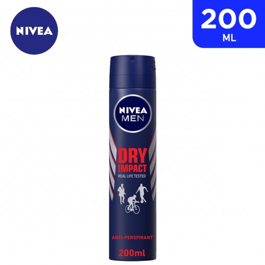 Nivea Men Dry Impact Deodorant Spray 200ml - delivered by Taw9eel Fast