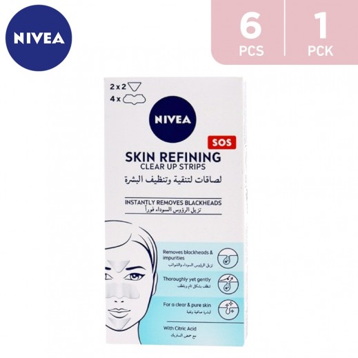 Nivea Skin Refining Clear-Up Strips 6 Pieces - delivered by Taw9eel Fast