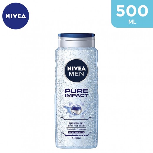 NIVEA MEN Pure Impact Shower Gel 500ml - delivered by Taw9eel Fast