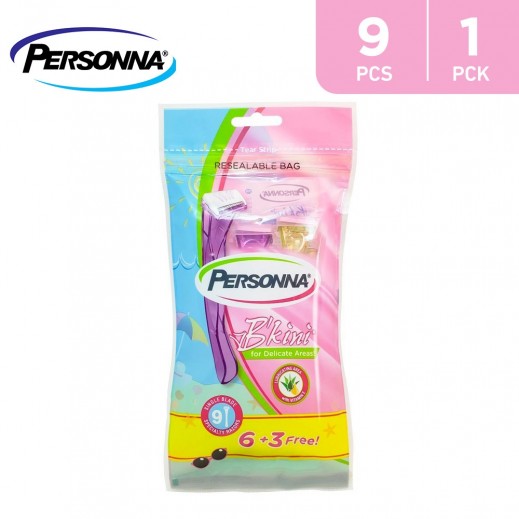 Personna Bikini Razors 6 + 3 Pieces Free - delivered by Taw9eel Fast