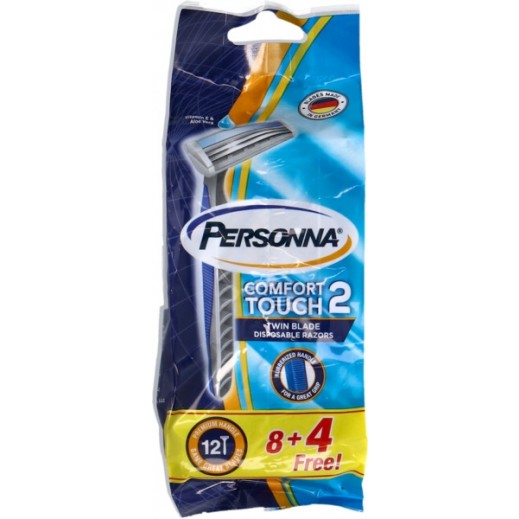 Personna Comfort Touch Razors 8 + 4 Pieces Free - delivered by Taw9eel Fast