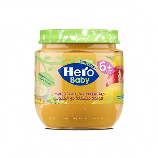 Hero Baby Mixed Fruits with Cereals 125 g - delivered by Taw9eel Fast