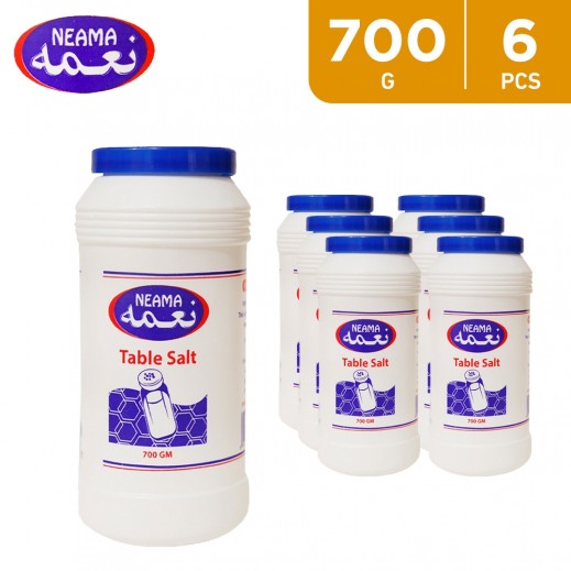 Neama Table Salt 6 x 700 g - delivered by Taw9eel Fast