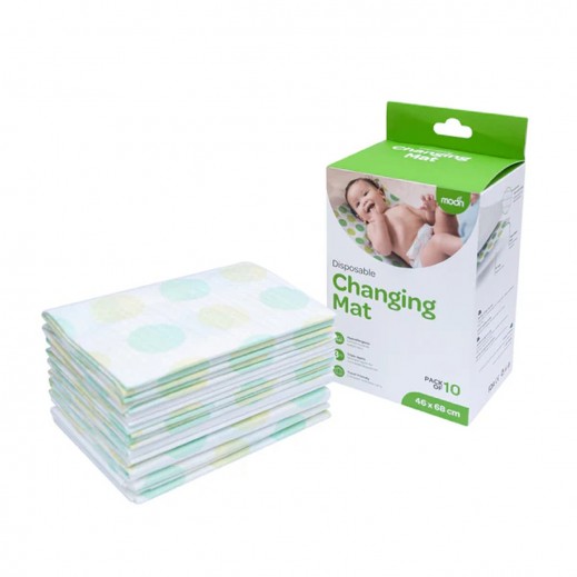 Disposable Changing Mat 46 x 68 cm - Pack of 10 Pieces By Moon