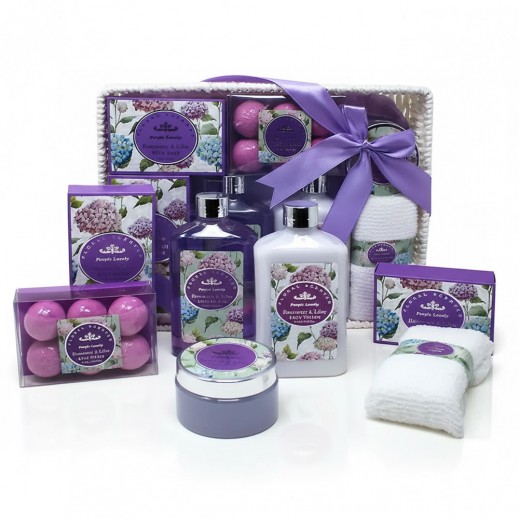 Paris Glam Purple Lavender Unisex Body Care Set