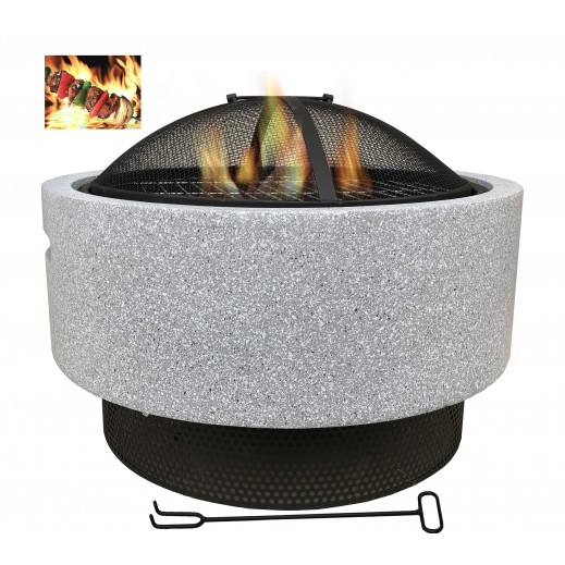 Al Baraka Round Firepit 52 × 52 × 38.5cm - delivered by Al Baraka Within 48 hours 