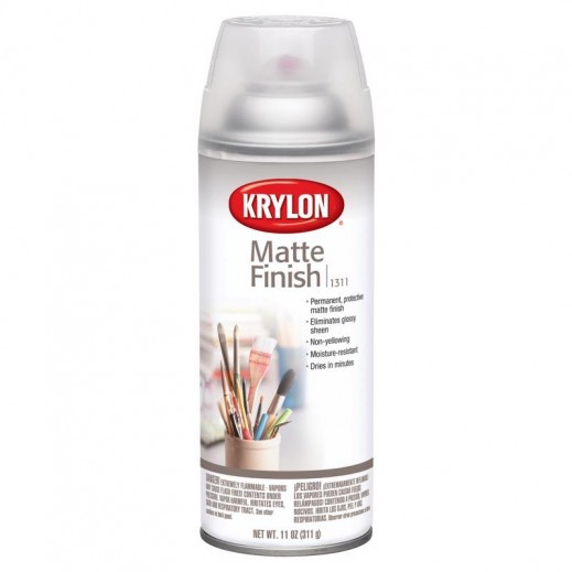 Krylon Matte Finish Clear Spray Coating 11 oz - delivered by Taw9eel within 1 working day 
